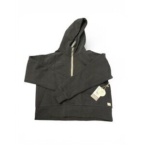 Vuori Restore 1/2 Zip Pullover Hoodie in Washed Black Size Medium New w/tag